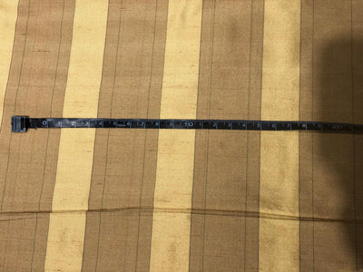 100% silk dupion fabric gold, bronze and black  stripes 54&quot; wide DUPNEWS5[4]
