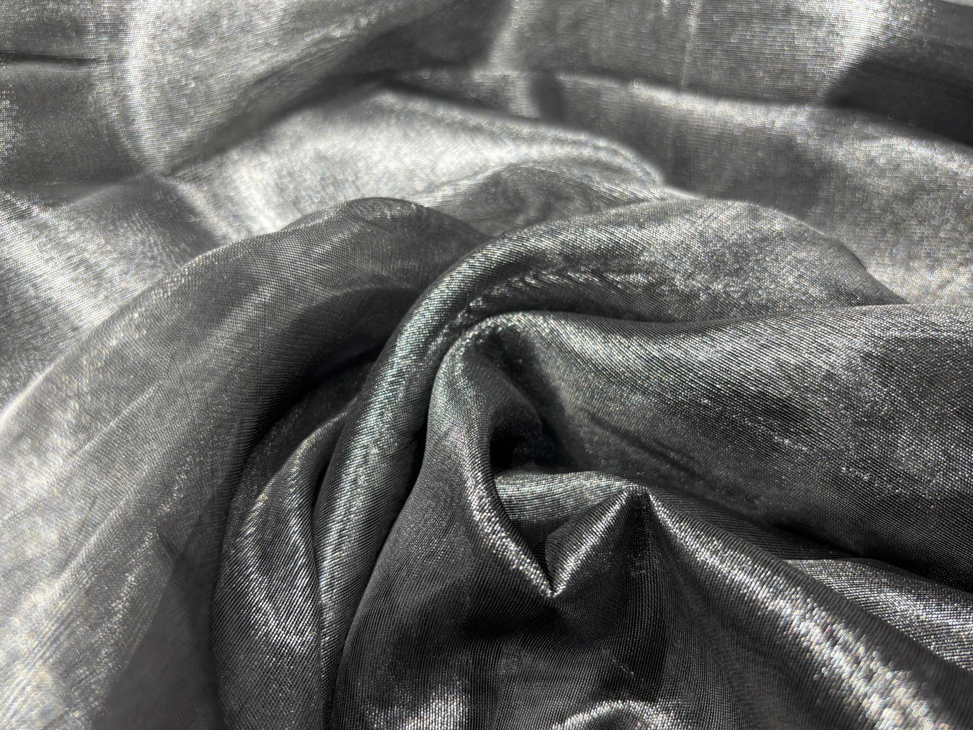 Tissue fabric 44" wide silver grey [17802]