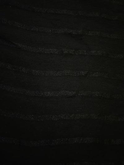 Silk Chiffon grey with Satin stripes Fabric available in [grey/ ivory [only in 2 lengths 1 yard and 0.80 yards/ black/ green] [3397/15462/63/64]