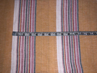 Cotton Linen Jacquard  stripes 58" wide [16311]