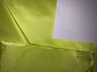 SILK TAFFETA FABRIC neon green  color 54" wide 32 momme TAF333(2)