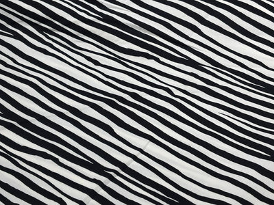 100% Cotton Poplin black zebra print 58" wide [18264]