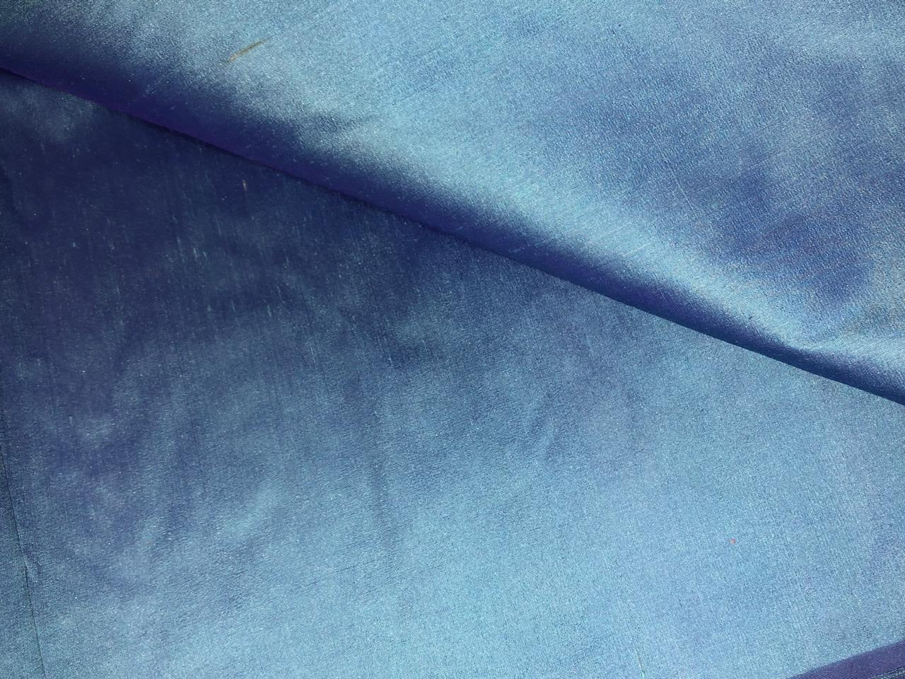 100% Pure silk dupion fabric two tone blue  and purple color 54" wide DUP337[1]