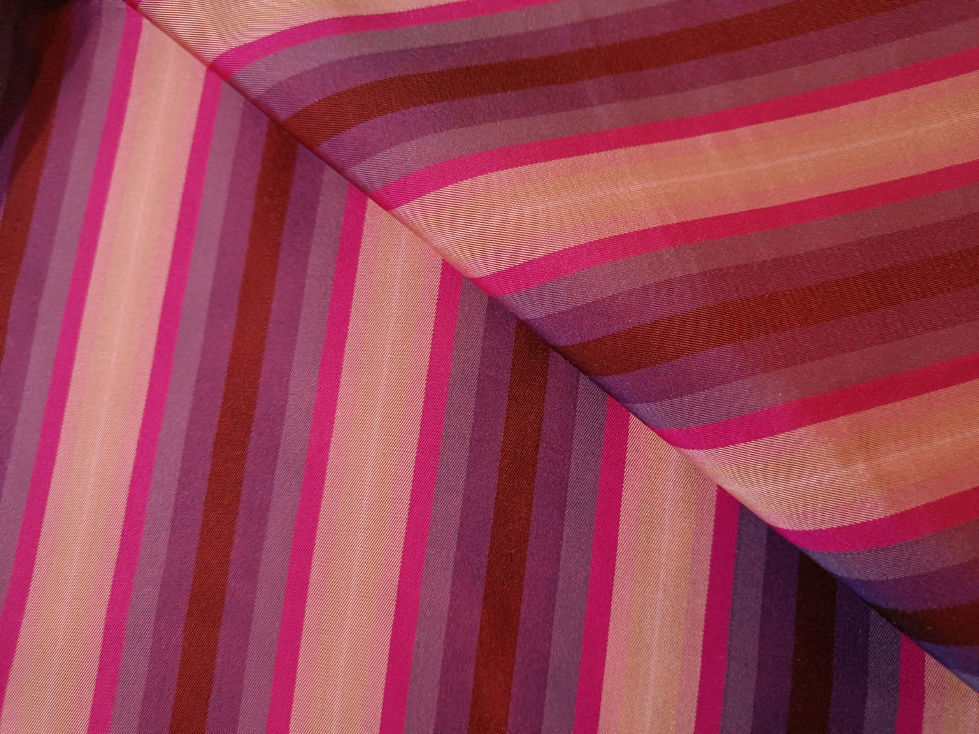 100%Pure Silk Taffeta Fabric Purple,Pink x Red  single length 1.85 yards TAF#S139[4]