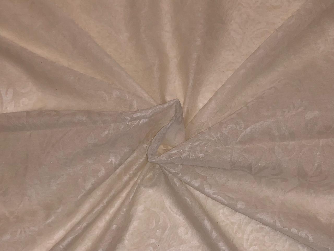 Mull Cotton Chanderi Fabric embossed 44" wide available in 2 colors black and white [18499/500]