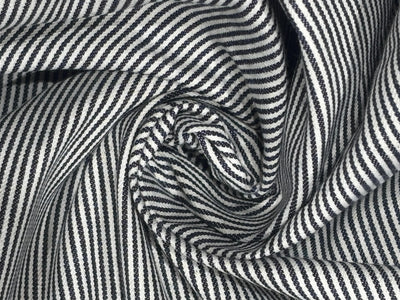 Denim 100% Cotton 58" wide stripes [17796]