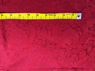 Brocade Fabric self FLORAL Jacquard cherry red  44" BRO984[8]