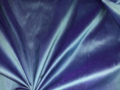 100% Pure silk dupion fabric two tone blue  and purple color 54" wide DUP337[1]
