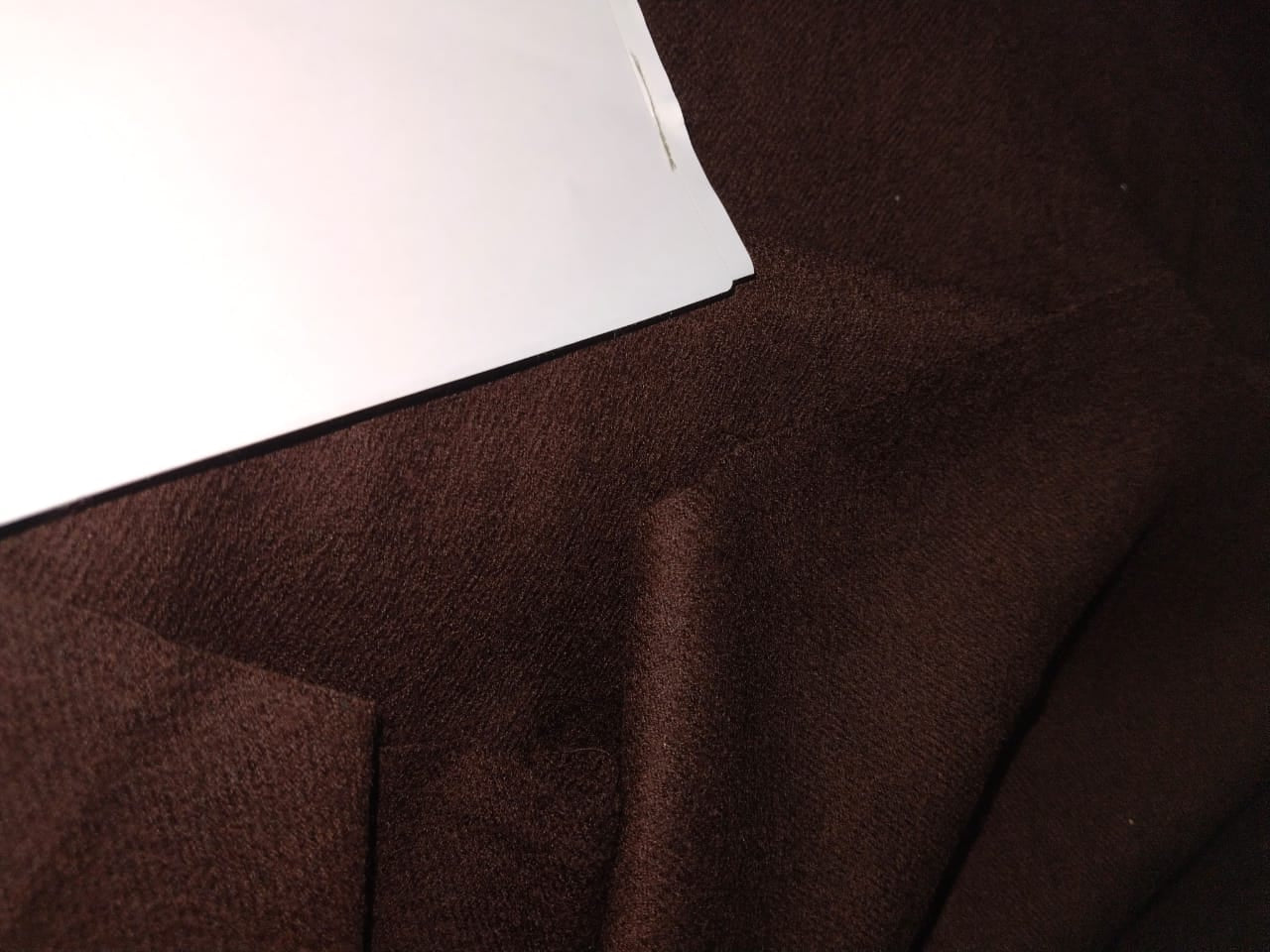 Silk X Wool Twill Fabric available in 3 colors white ivory, brown and camel