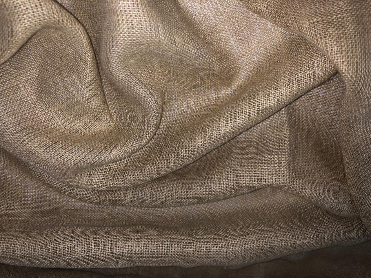 Pure linen fabric Thin 26 momme  59&quot; wide available in natural color ivory and camel [ROLLS]