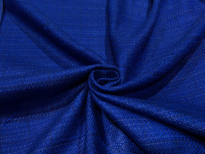 HEAVY MATKA SILK FABRIC ROYAL BLUE  44" wide HANDLOOM WOVEN,4 PLY MATKA [17646]