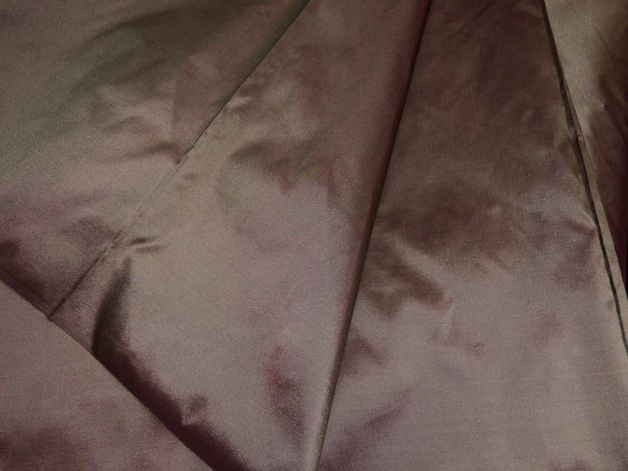 Silk TAFETTA fabric burgundy x cream  54"wide TAF345[3]