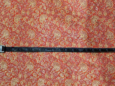 Silk Brocade fabric 44" available in 4 colors dusty peach, glitter burgundy ,peachy orange and dusty mint [BRO1040]