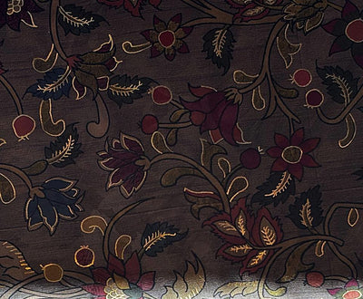 Modal Satin Digital Foil Print 44" available in 3 prints Indian classic ,grey floral and snake skin floral [18607/08/09]