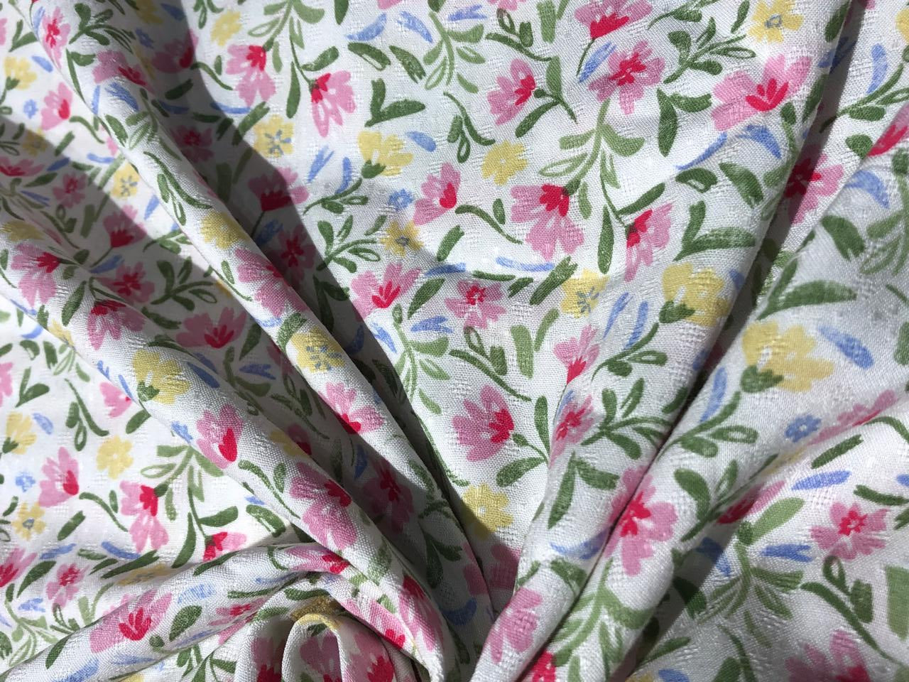 Viscose Dobby Lycra print 52inches wide [16454]