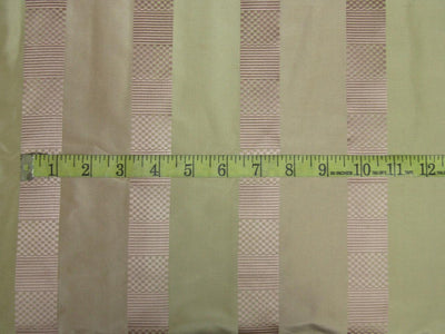 100%silk taffeta jacquard with stripe blush pink gold 54&quot; wideTAFJ24[3]