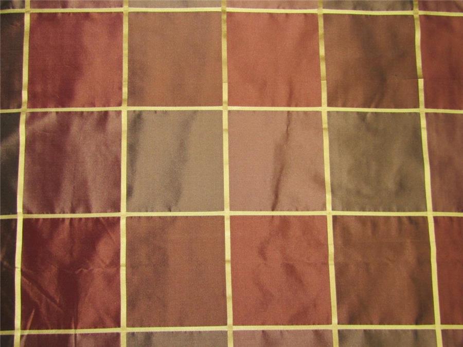 silk taffeta 4 x 4" plaids w/satin stripes 54" wide TAF#CS5/A