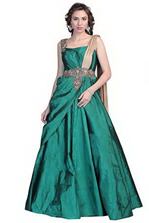 100% Pure silk taffeta fabric kingfishergreen x purple 54" wide TAF293