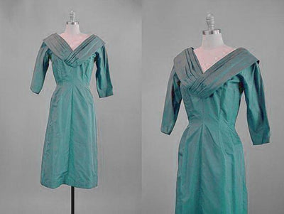 100% Pure silk taffeta fabric kingfishergreen x purple 54" wide TAF293