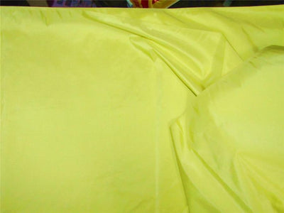 100% Pure silk taffeta fabric lemon yellow 54" wide TAF297[1]