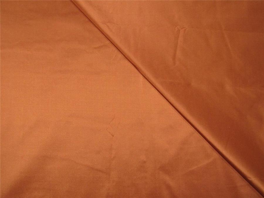 Silk taffeta fabric rusty orange color 54" wide TAF231