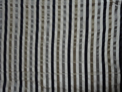 100% SILK TAFFETA FABRIC Olive,Grey,Dark Cream & Black COLOUR WITH SATIN STRIPES 54" wide Taf#S123[1]