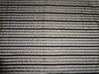 100% SILK TAFFETA FABRIC Olive,Grey,Dark Cream & Black COLOUR WITH SATIN STRIPES 54" wide Taf#S123[1]