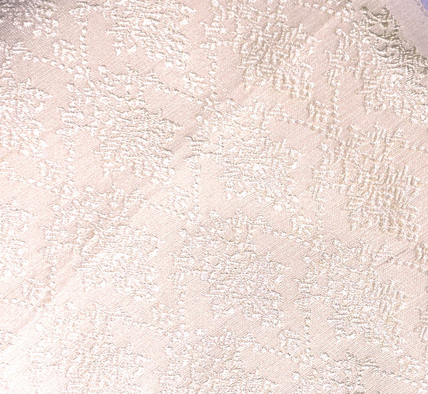 Brocade Fabric off white diamond self  motif  all over Jacquard 44" BRO1027[3]
