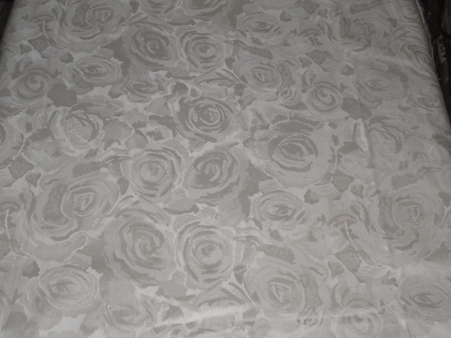 Silk taffeta fabric with jacquard Ivory color 54" wide TAFJ19[2]