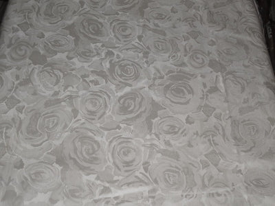 Silk taffeta fabric with jacquard Ivory color 54" wide TAFJ19[2]