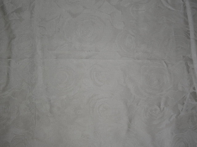 Silk taffeta fabric with jacquard Ivory color 54" wide TAFJ19[2]