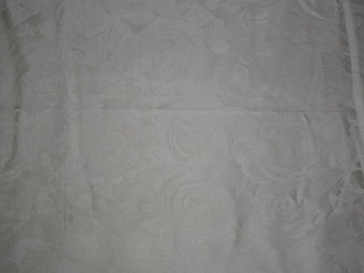 Silk taffeta fabric with jacquard Ivory color 54" wide TAFJ19[2]