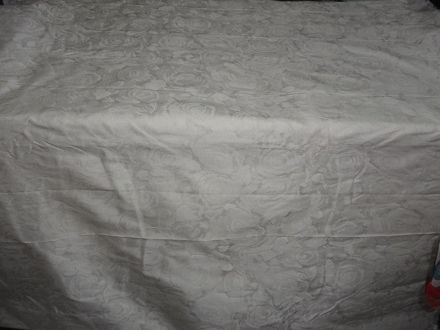 Silk taffeta fabric with jacquard Ivory color 54" wide TAFJ19[2]