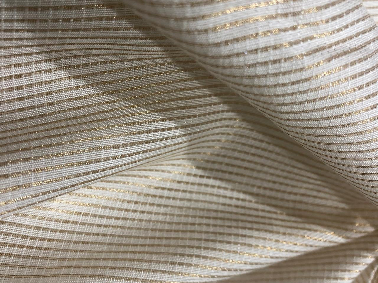 NYLON tissue with gold stripes [17564]