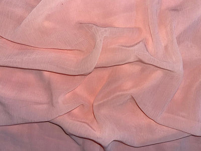 Georgette fabric -YORYU Imported pleated dyed georgette available in two colors red and pastel peach [14036]/[14037]