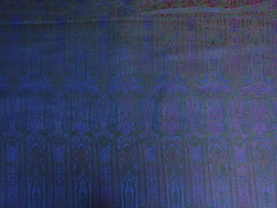 Spun Brocade fabric Green,Blue & Metallic Pink Color 54" WIDE BRO329[2]