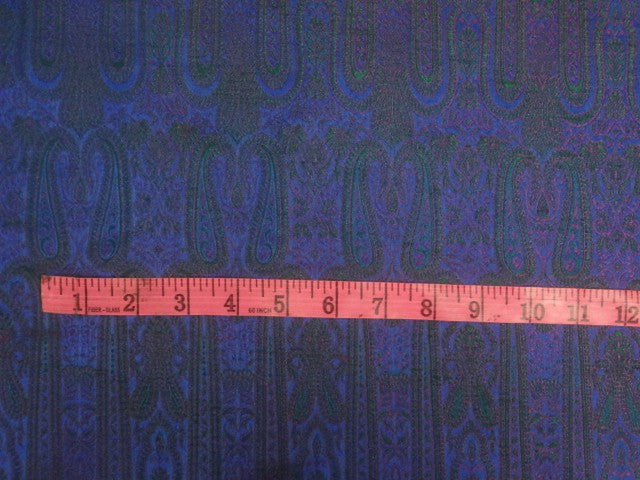 Spun Brocade fabric Green,Blue & Metallic Pink Color 54" WIDE BRO329[2]