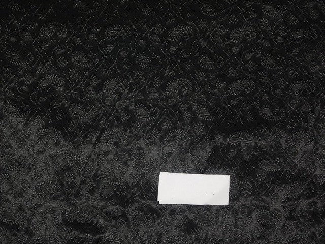 Spun Brocade fabric Black Color 44" wide BRO332[5]