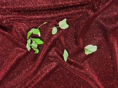 Shimmer Lycra fabric ~ 58'' wide available in 3 colors CHERRY RED/PEACOCK BLUE AND JET BLACK