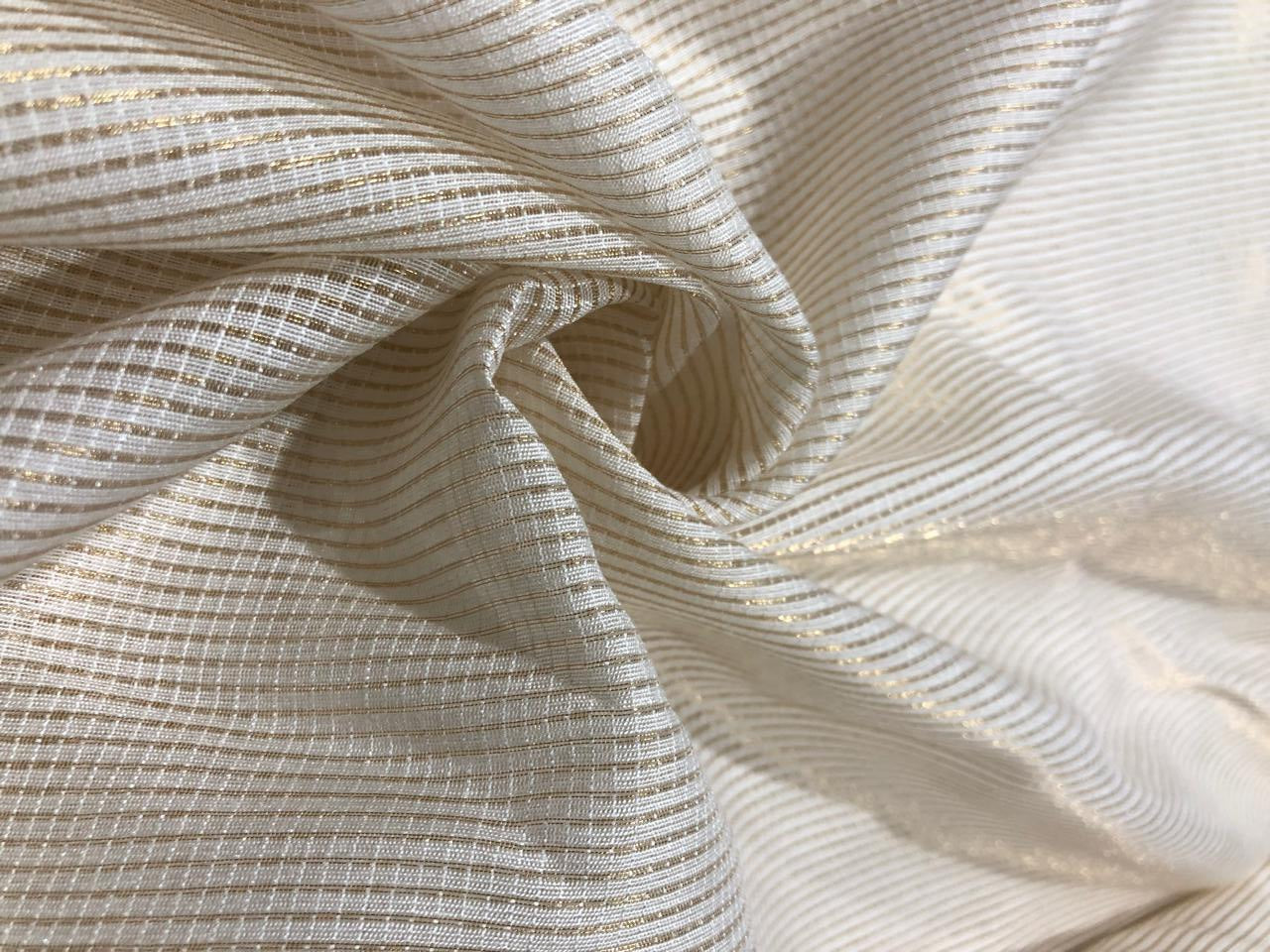 NYLON tissue with gold stripes [17564]