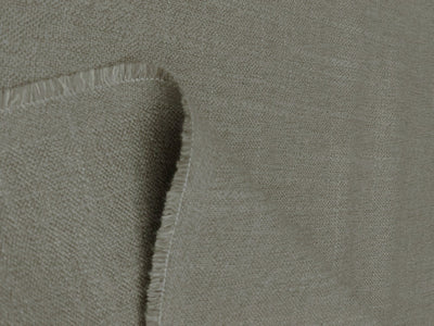 Suiting Poly jute fabric is a   blend of natural jute fibers and synthetic polyester olive beige color [18641]