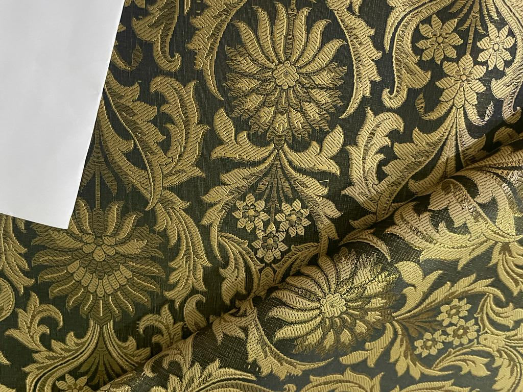Silk Brocade fabric GOLD X METALIC GOLD 44" wide BRO906[1]
