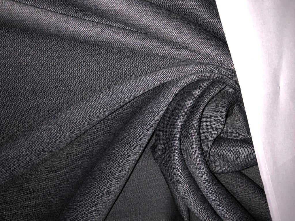 100% wool Herringbone suiting fabric made in Huddersfield,England 150's super wool count available in 2 colors navy and grey