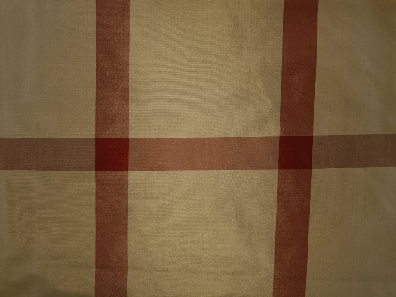 SILK TAFFETA fabric 8&quot;plaid drapery fabric~54&quot; wide TAFC11[4]