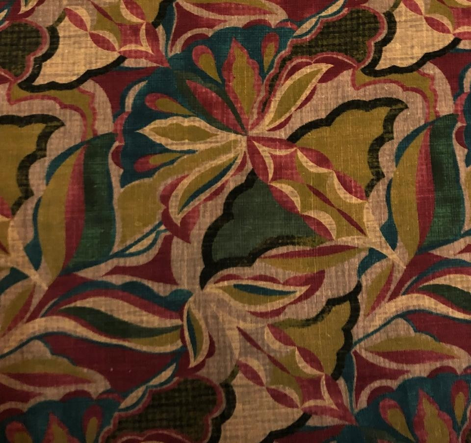 Linen Print Abstract multi colors [18559]