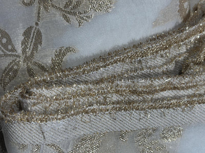 NYLON tissue with jacquard fabric  44"~wide available in 2 designs floral and scallop with motif [17442/551]