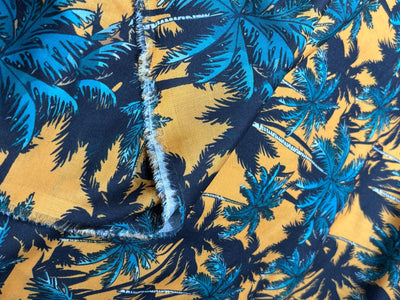 POLY MUSLIN PRINTED FABRIC 56" wide TROPICAL/ BEACH WEAR IN 4 DIFFERENT DESIGNS AND COLORS