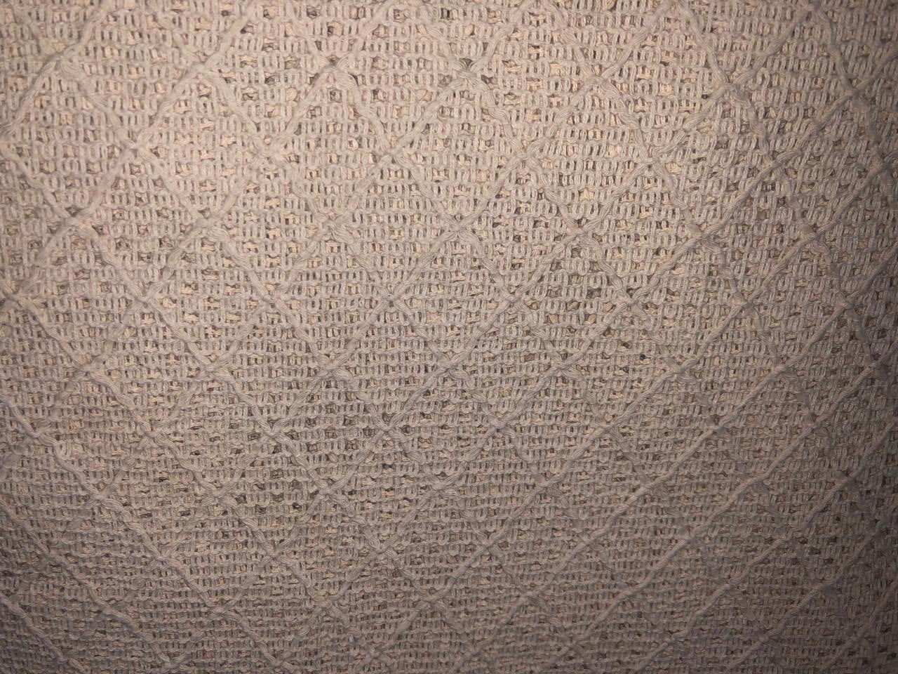Cotton x jute fancy LACE overlay fabric offers intricate woven patterns 72"available in  2 designs diamond with squares and brown,green and cream triangles