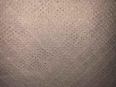 Cotton x jute fancy LACE overlay fabric offers intricate woven patterns 72"available in  2 designs diamond with squares and brown,green and cream triangles