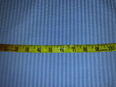 Vercelli Italian cotton seersucker fabric 58" wide available in white / multi/ blue /fawn /baby pink/ sky blue and bright blue seersucker stripes